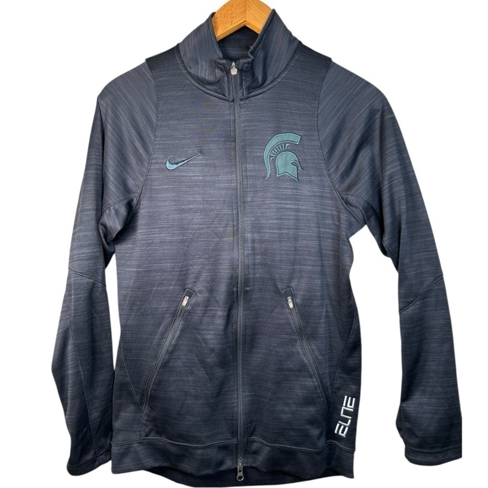 NIKE Michigan State Spartans Nike Elite Track Jacket Mens Size Small